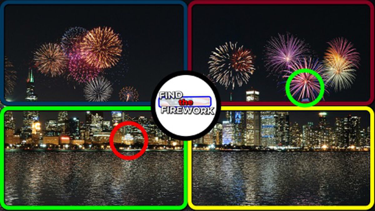 Find the Firework - 4 Corners Game image number null